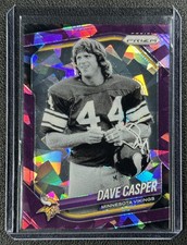 DAVE CASPER 2025 PANINI PRIZM #256 PURPLE ICE 177/225 VIKINGS