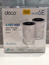 New Sealed - 2 Pack - TP-Link Deco XE75 AXE5400 Tri Band Mesh Wi-Fi 6E System