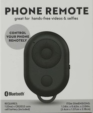 Bluetooth Phone Remote Control Camera Shutter Selfie Clicker for iPhone Android