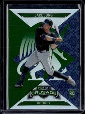 2025 Panini Crusade #90 Jace Jung Rookie Green /249 Detroit Tigers NM-MINT++