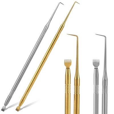 2 Stück Wimpernkamm Lash Lift Tool Kit Edelstahl Wimpernlifting Seperator Pro...