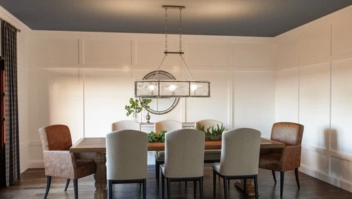 Fortress 6-Light Island Chandelier in Mottled Silver - Picture 6 of 6