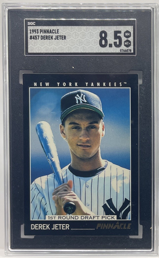 1993 Pinnacle #457 Derek Jeter RC Rookie SGC 8.5 NM-MT+ WOW HOF!!! Yankees