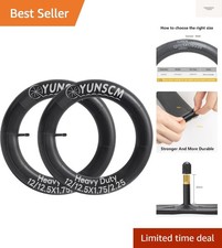 2-Pcs 12"/12.5" Heavy Duty Bike Tubes 12/12.5x1.75/2.2512 1/2 X 2 1/4 AV 45/5...