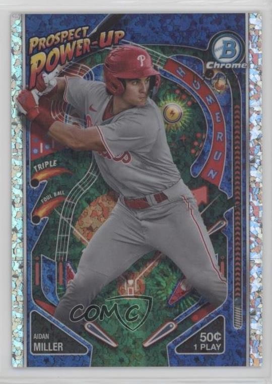 2024 Bowman Prospect Power-Up Mini-Diamond Refractor 23/150 Aidan Miller 1ik9
