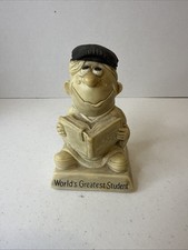 Russ Berrie Figure World’s Greatest Student Trophy Award 1968 USA Made Graduate