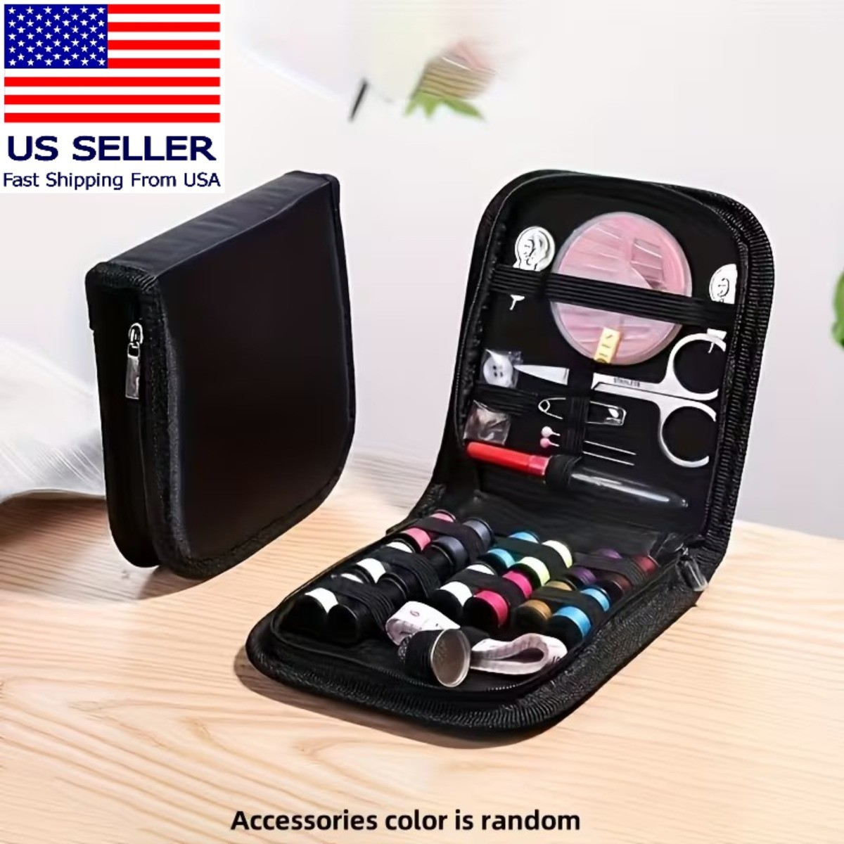 Mini Sewing Kit for Home, Travel & Emergencies with Sewing Accessories Portable