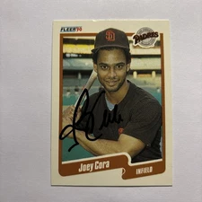 1990 Fleer #154 Joey Cora Autographed