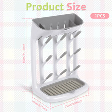Baby Bottle Drying Rack Space Saving Countertop Holder Detachable Tray Baby Bott