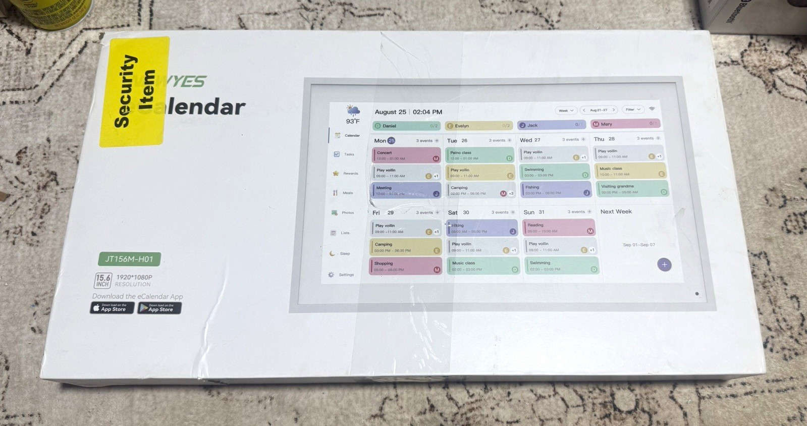 NEWWYES JT156M-H01 (MPN JT156M-H01) 2024 Digital eCalendar Desk Calendar