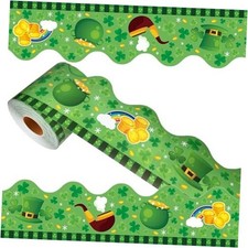 69 Feet St Patricks Day Bulletin Board Borders Lucky Shamrock Clover Rainbow