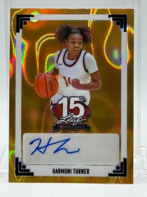 2025 Leaf 15TH Anniversary GOLD Lava #91A-HT1 HARMONI TURNER (#'d 1/ 1)