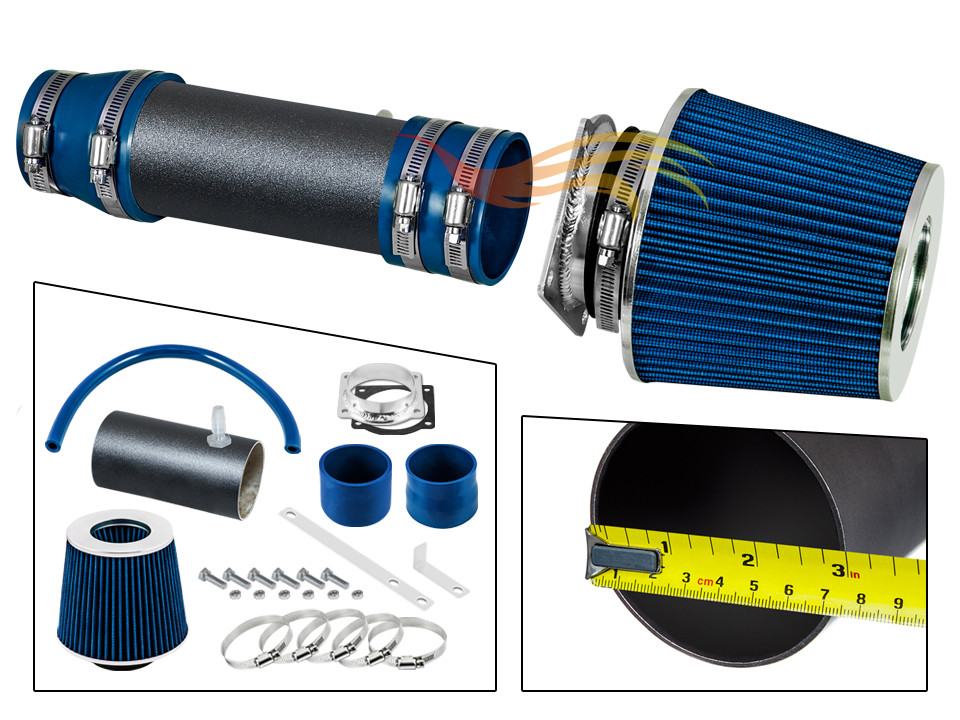 BCP RW BLUE 1999-2002 Ford Windstar 3.8L V6 Short Ram Air Intake Kit+ Filter