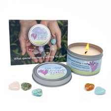 Pet Perennials Healing Hearts Pet Memorial Candle Soy Wax with Hidden Keeps...