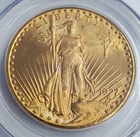 1927 US Gold $20 Saint Gaudens Double Eagle - PCGS MS65