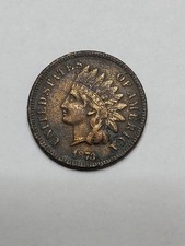 1873 Indian Head Cent Open 3 EXCELLENT DETAILS corrosion