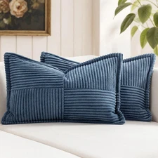 Decorative Lumbar Throw Pillow Covers for Couch Bed Livingroom 14x22 Inch S