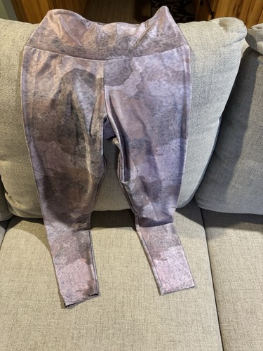 Onzie Flow High Rise Leggings Watercolor Print Women’s S / M EUC Hot Yoga