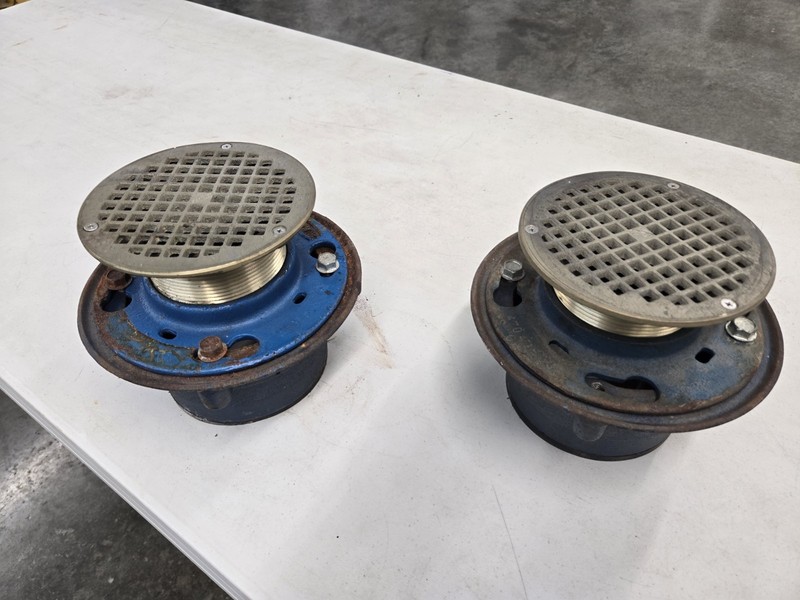 2-6" ZURN FLOOR DRAINS
