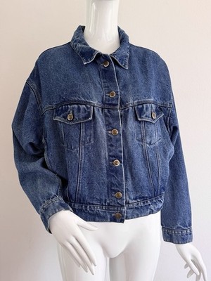 Polo Ralph Lauren Vintage Denim Blue Jeans Jacket 1985 Buckle Back Size 10 36 M