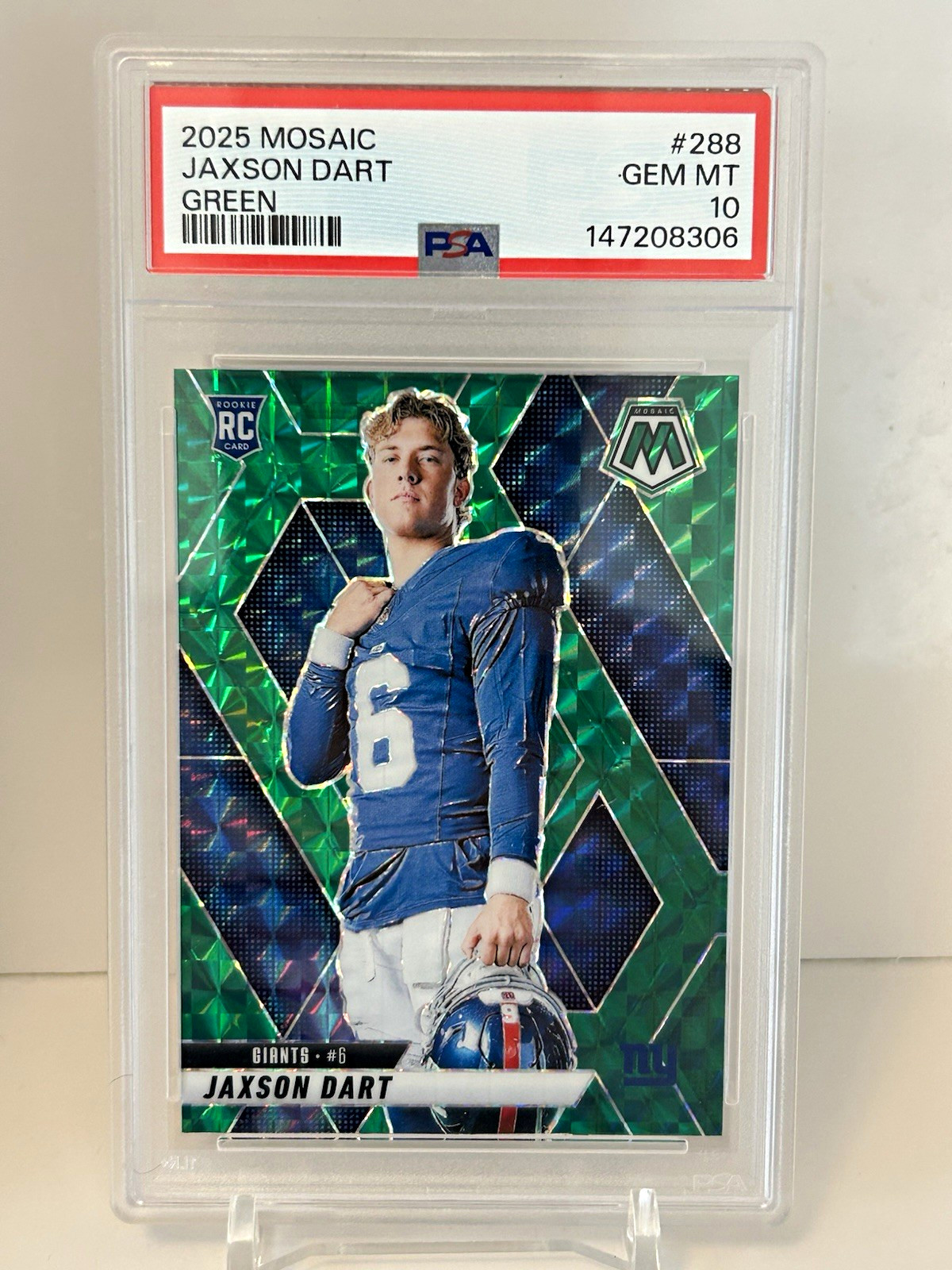 Jaxson Dart Panini Mosaic #288 Green