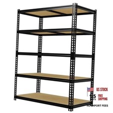 Heavy Duty Storage Shelves 5-Tier Shelving Unit, 2500 LBS 72" H x 36" W x 18" D