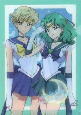 Sailor Moon Eternal Clear File Super Sailor Uranus Neptune  Carddass