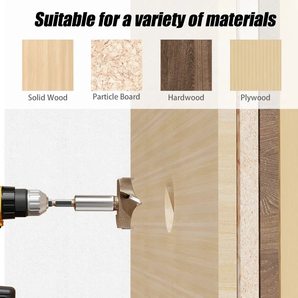 Hex Schaft Forstner Bohrer Holzbearbeitung in verschiedenen Größen - Bild 4 von 4