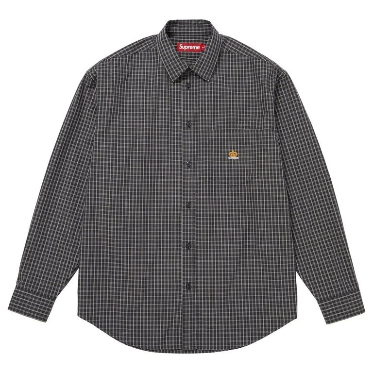Supreme Mini Camisa a Cuadros Negro