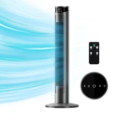 Tower Fan 37 Inch,24ft/s Velocity Quiet Oscillating Bladeless Fan 6 speeds wi...