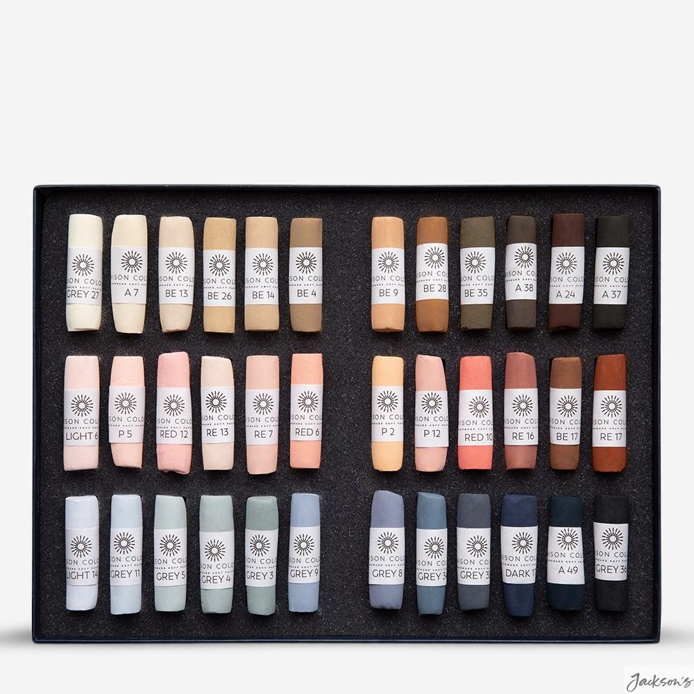 Unison Colour Soft Pastel Full Sticks Set Of 36 54mm x 16mm For Portraits