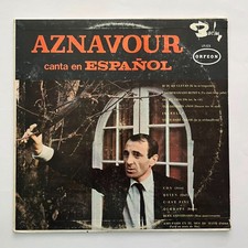 CHARLES AZNAVOUR - AZNAVOUR CANTA EN ESPA�OL - 1967 MEXICAN LP RING WEAR COVER
