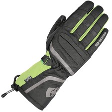 Oxford Convoy 3.0 Waterproof Textile Motorcycle Gloves - Black / Fluo