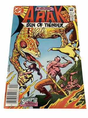 1982 DC Comics Arak Son of Thunder #25 Bronze Age Comic Book F/VF Condition