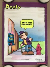 Original Vintage 1970s Dooly Love Thy Neighbor Flocked Blacklight Poster Pro Art