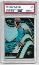 PSA 9  #/99 Devonte' Graham RC ▪ 2018-19 Select Phenomenon  SILVER Prizm  Rookie