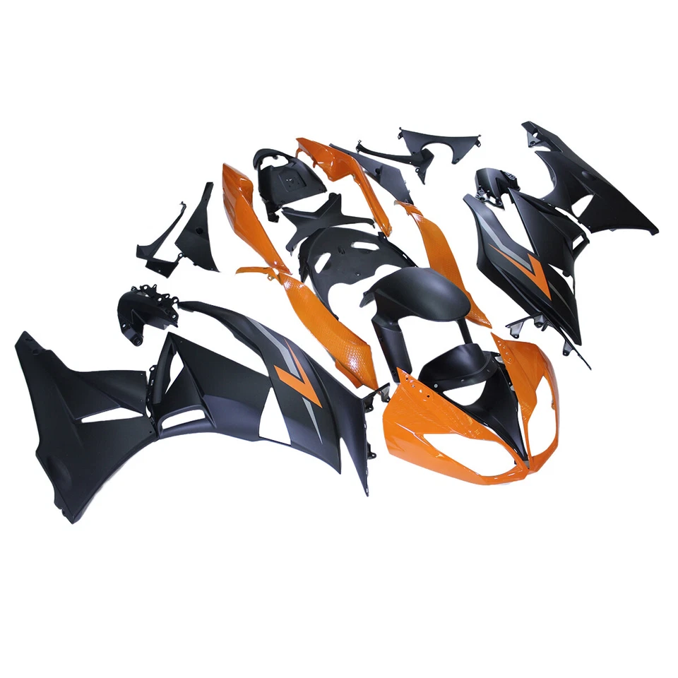 Fairings Kit for Kawasaki Ninja ZX6R 2009 - 2012 10 11 ABS Body Kit Black Orange - Imagem 2 de 4