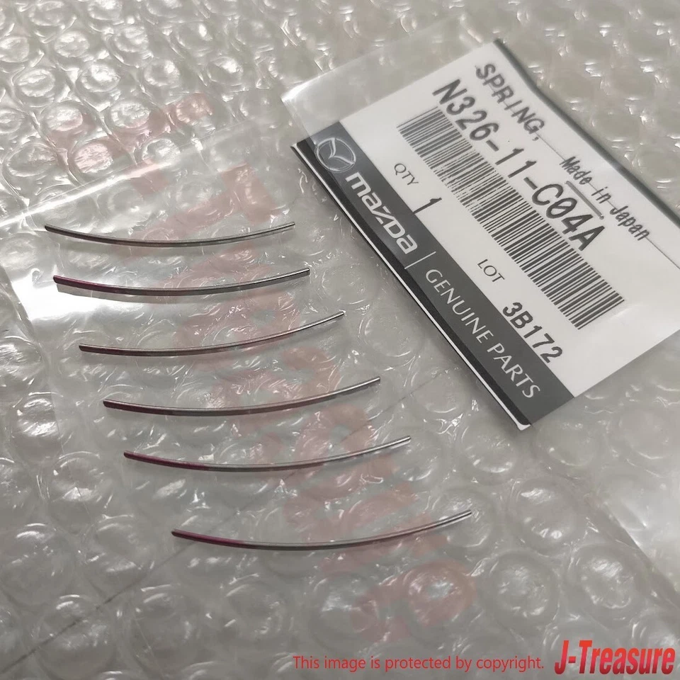 MAZDA RX-7 RX7 FC3S FD3S Genuine 13B Apex Seal Spring Set of 6 N326-11-C04A OEM - Bild 2 von 4
