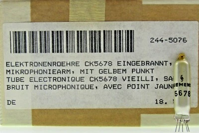 5x CK5678 = 5678 = CK569AX = CV2254 Siemens Radio Röhre tube Valvola NOS NEW NEU - Bild 1 von 3