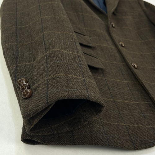 Chaqueta Deportiva Joe Browns Tweed Para Hombre Marrón Mediano Cuadro Clásico Country Blazer - Imagen 13 de 17