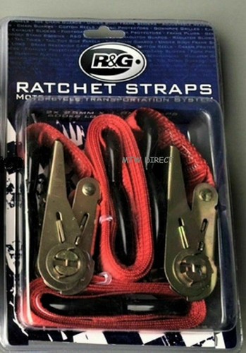 R&G RACING RATCHET STRAPS HIGH QUALITY MOTORCYCLE / MOTORBIKE TIE DOWN STRAPS - Picture 6 of 9