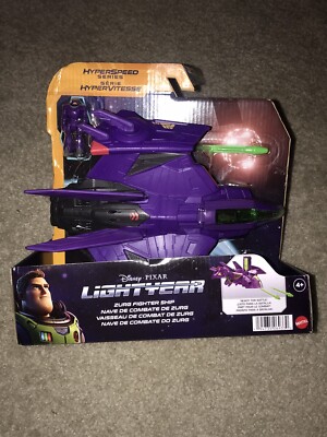Mattel Disney Pixar Toy Story Buzz Lightyear Zurg Fighter Ship Hyperspeed - NEW