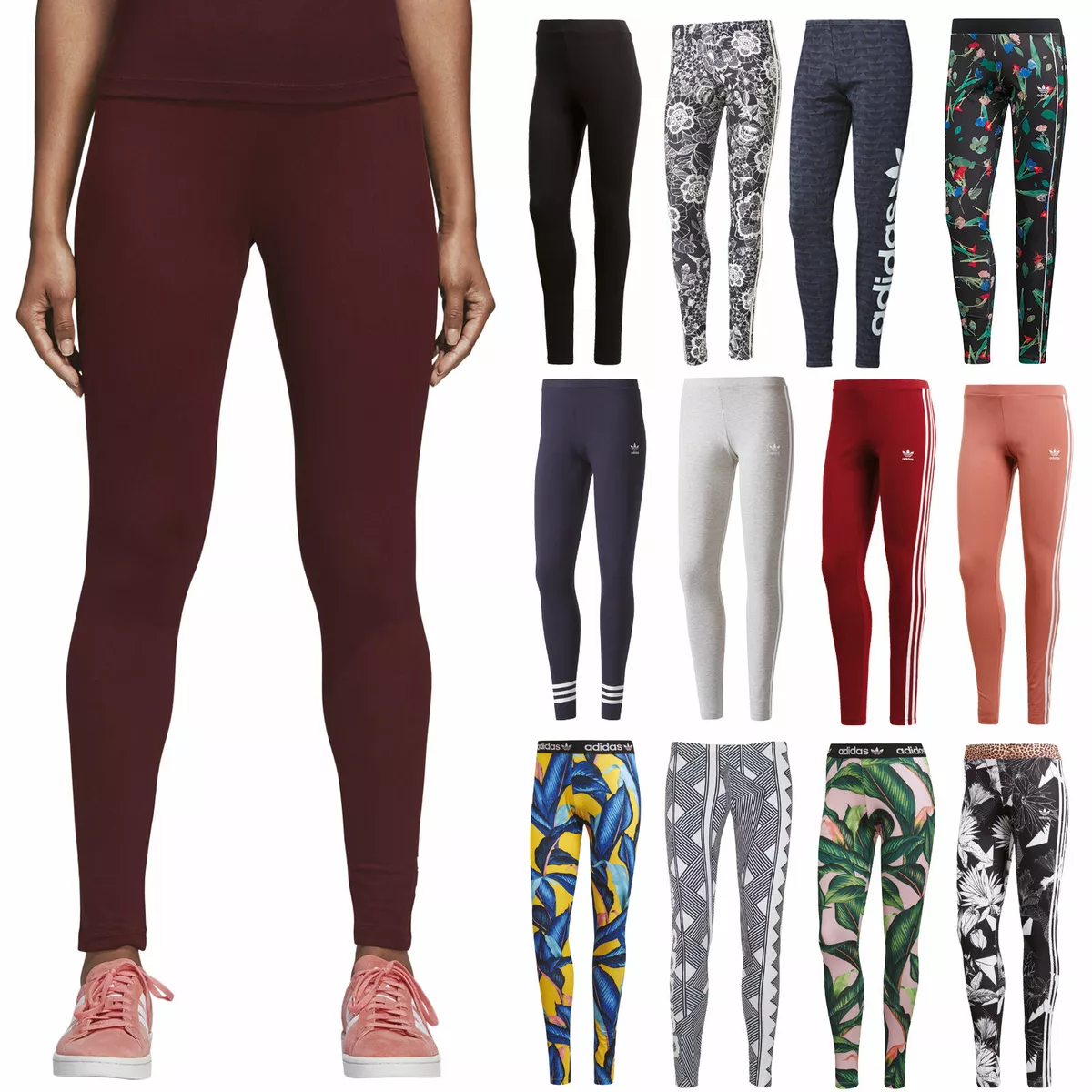 adidas Originals Damen-Leggings Leggins Sporthose Trainingshose