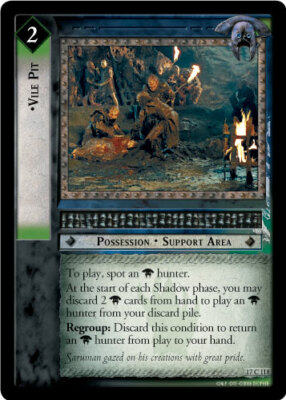 LOTR: Vile Pit [Ungraded] The Rise of Saruman Lord of the Rings TCG Decipher