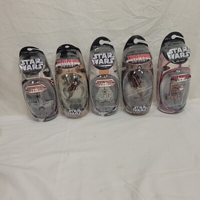 Star Wars Titanium Series Die Cast Metal Lot Of 5 Snow Speeder Landspeeder 2006 