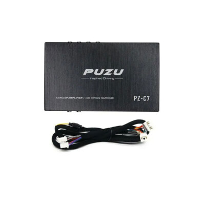 PUZU PZ-C7 Car DSP Amplifier ISO Wiring Harness 4x150W 6CH Output 12V For Toyota