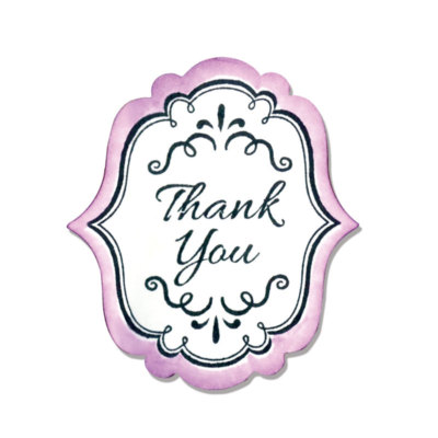 Sizzix Framelits & Stamps die Set Wedding Expressions 658939 Danke Scrapbooking