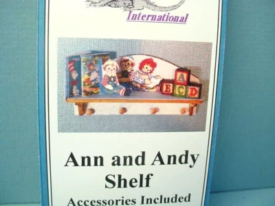 Miniature Ann & Andy Shelf & Pegs Kit #DF213 Dragonfly Int'l 1/12 Scale
