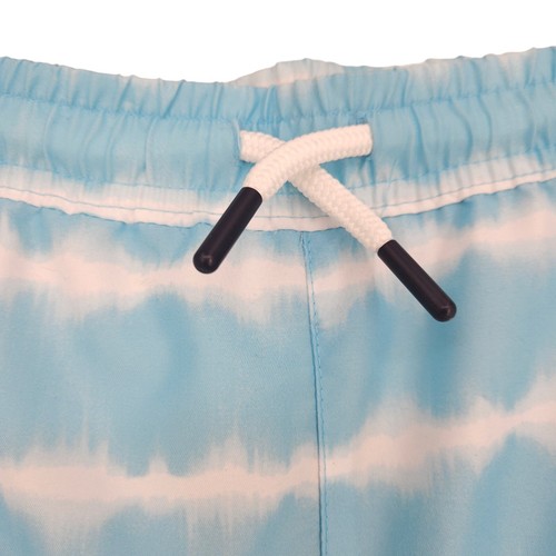 Crown & Ivy Kids Board Swim Shorts Aqua Blue Stripe Lined Trunks NWT Boys XL - Picture 2 of 9