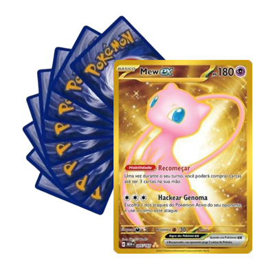 portuguese pokemon cards Card Pokémon Portuguese Mew Ex Gold 151 + 10 COPAG Original Portuguese Cards